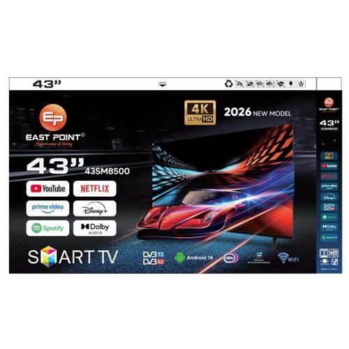 East Point TV 43 EP - ANDROID/WIFI - DÉCODEUR INTÉGRÉ