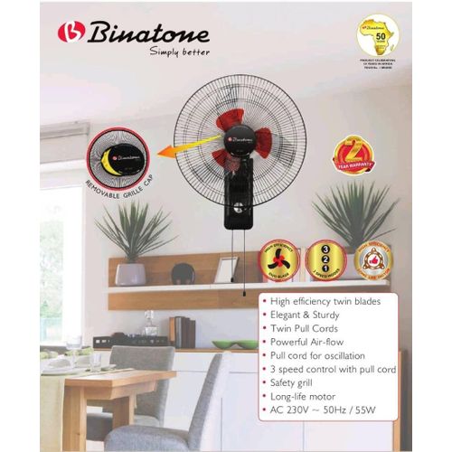 Binatone VENTILATEUR MURAL WF-1601