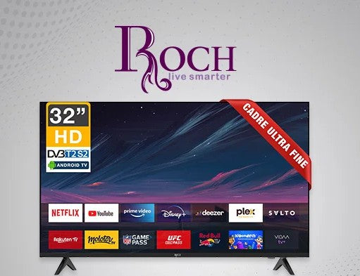 Téléviseur intelligent ROCH 32″ Android