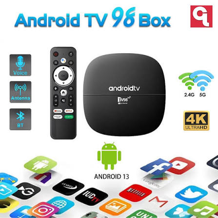 TV98 TV Box Android 13.0 8K HD Lecteur Multimédia 2G + 16G Décodeur